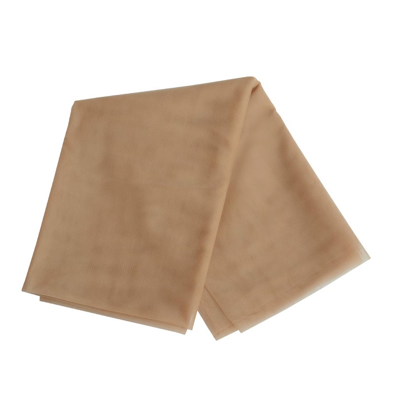 YANTAISIYU 1 Yard Swiss Lace Net for Wig and Wig Caps Making Lace Wigs Material or Lace Closure Hair Net (Light Brown) - Image 2